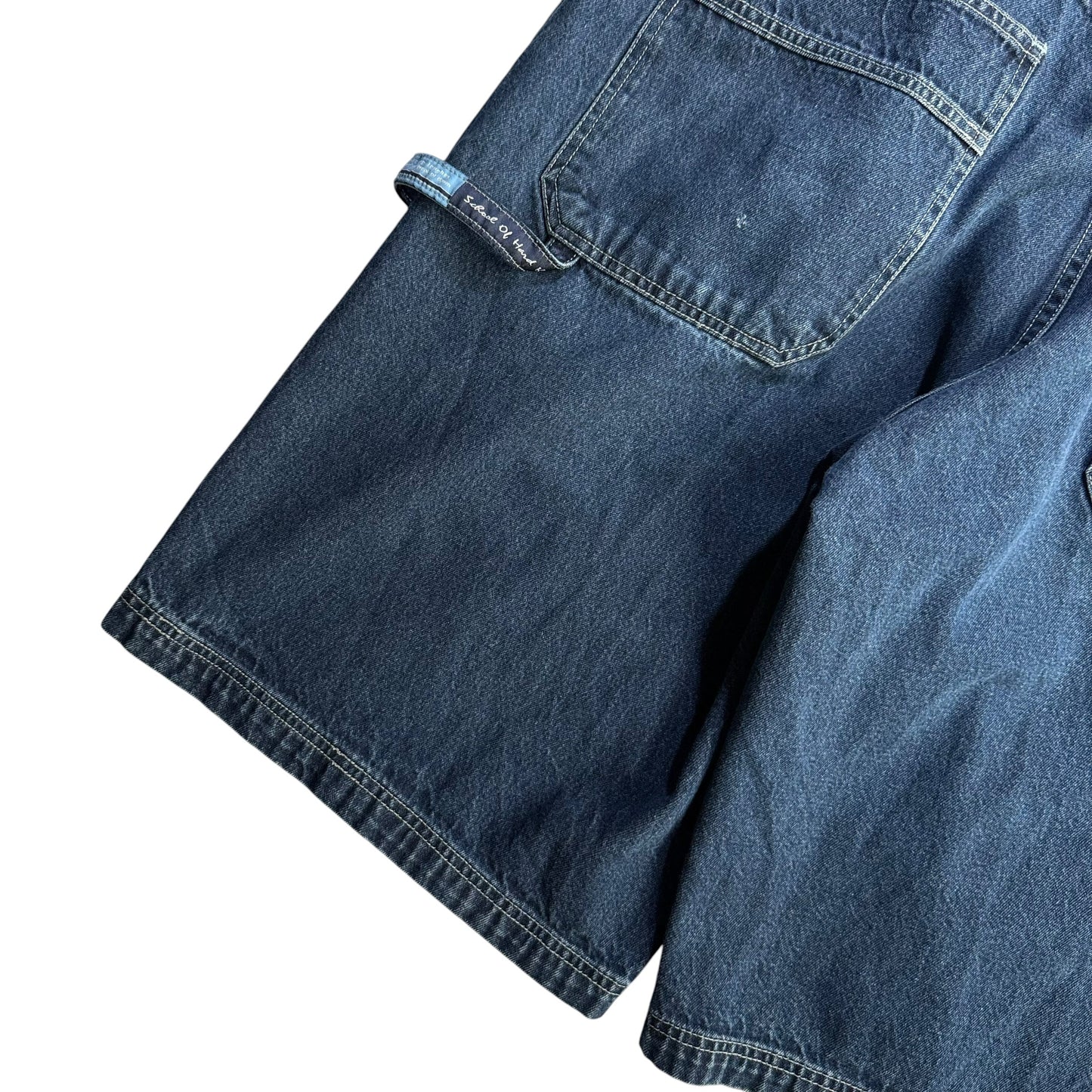 【USED】SOHK School of Hard Knocks スクールオブハードノックス Denim Painter Shorts バギーパンツ ショーツ 38インチ