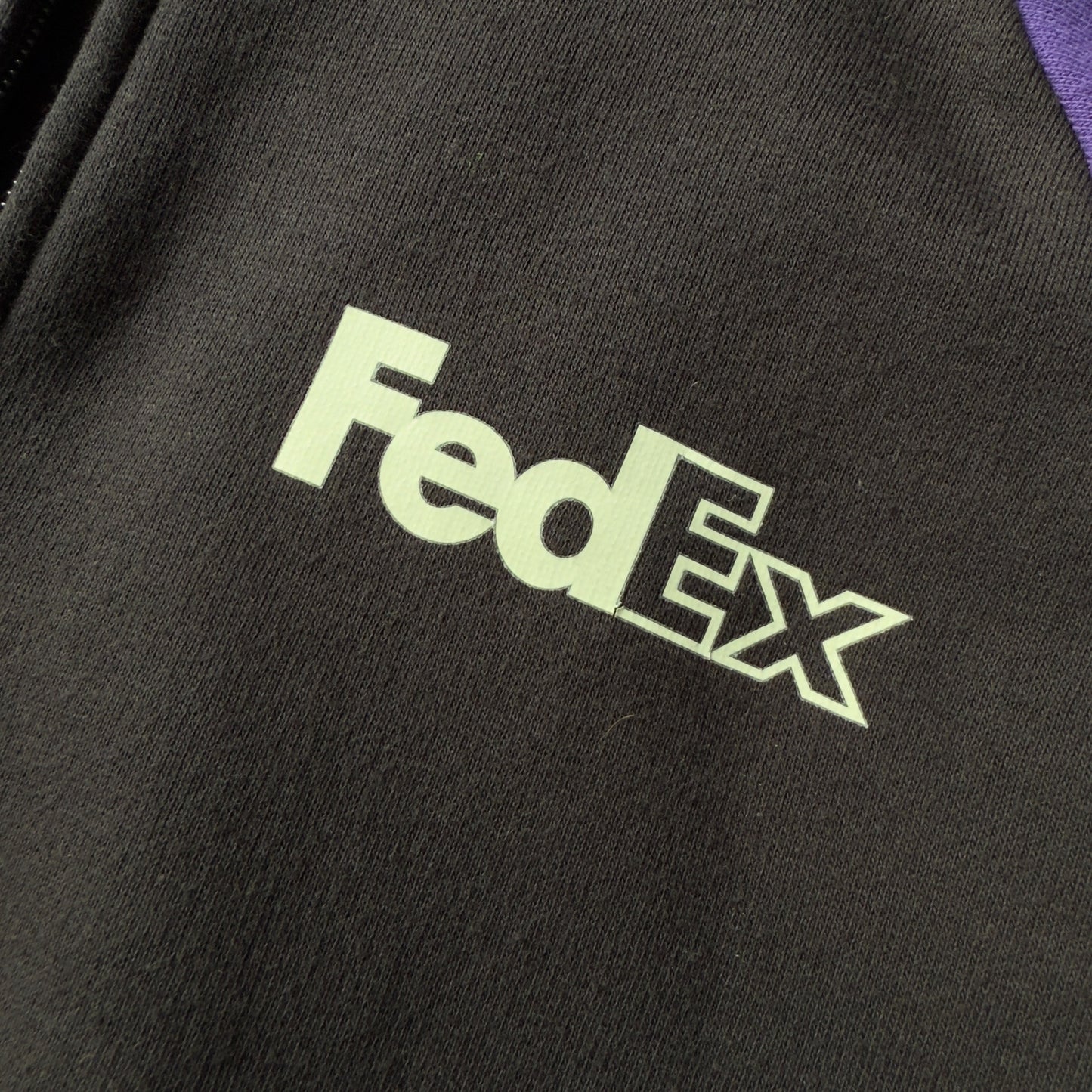 【USED】FeDex Haif Zip Sweat Polo