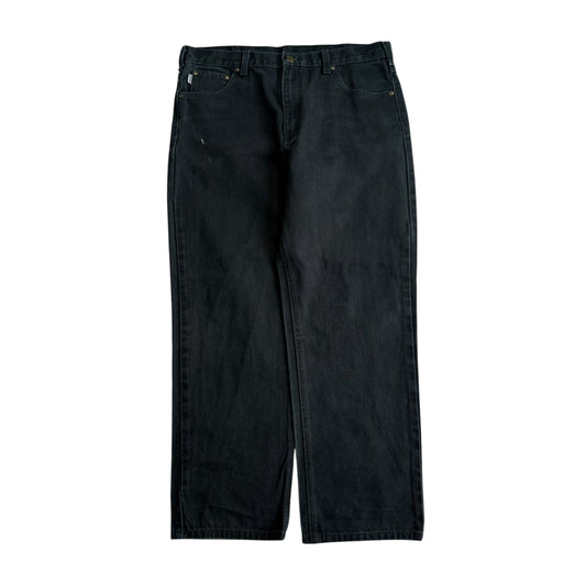 【USED】CARHARTT USA RELAXED FIT TAPARED JEANS BLK 38×30