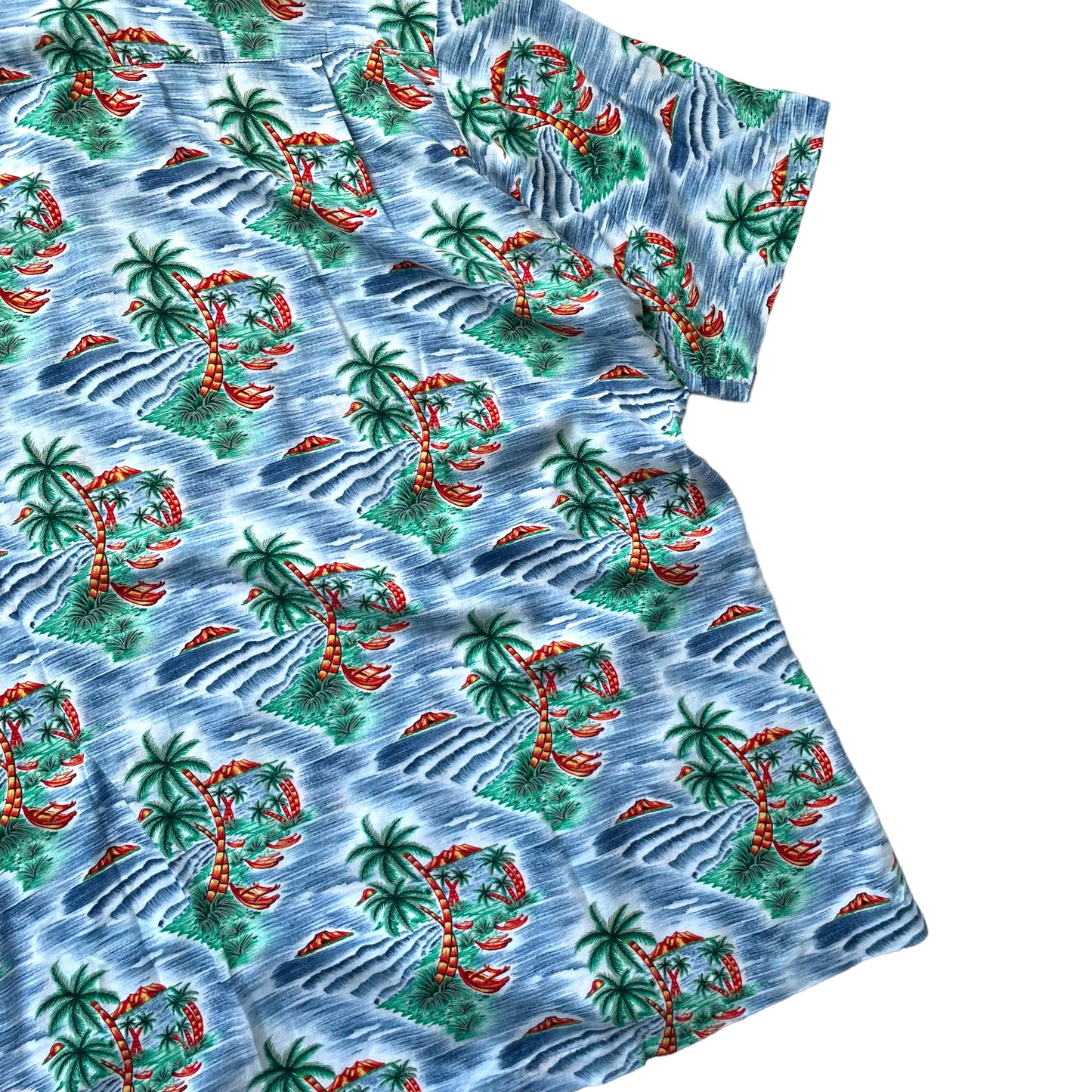 Pineapple Connection Open Collar Rayon Shirt