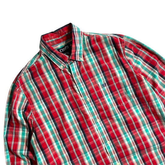 【USED】Chaps L/SL Check BD Shirt