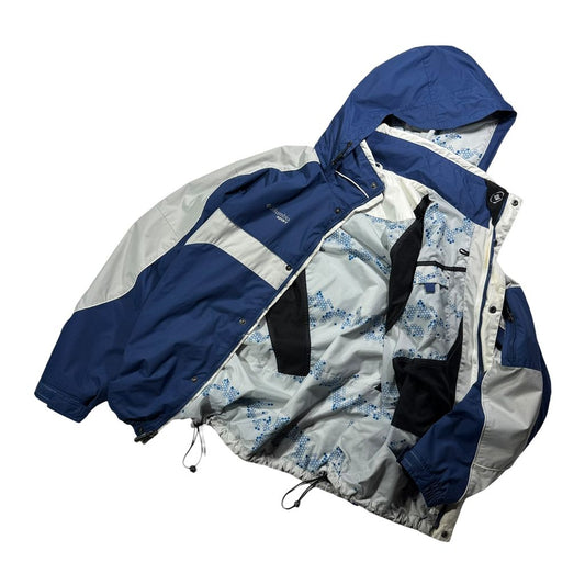 【USED】00s Columbia SPORT Interchange Hooded Jacket Blue x Light Gray XL / コロンビア インターチェンジ マウンテンパーカー ナイロンジャケット ブルー ライトグレー 切り替え 90s〜00s ヴィンテージ 古着 USED