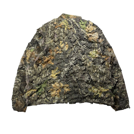 【USED】90s〜00s UNDERBRUSH Mossy Oak Break-Up 3D Leaf Camo Jacket XL / アンダーブラッシュ モッシーオーク ブレイクアップ 3Dリーフカモ 迷彩柄 ジップアップジャケット ギミック 90年代 ヴィンテージ 古着 USED