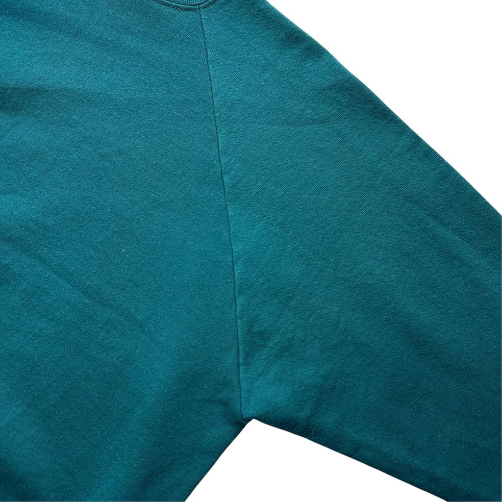 【USED】FRUIT OF THE LOOM Plain Raglan Sweat Green LADIES 2X USA製 / フルーツオブザルーム 無地 ラグラン スウェット エメラルドグリーン USA製 古着