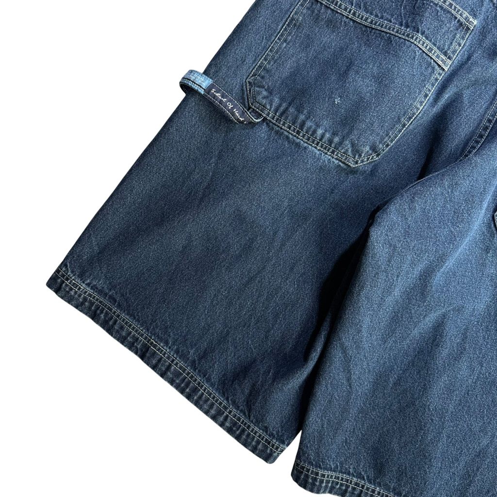 【USED】SOHK School of Hard Knocks スクールオブハードノックス Denim Painter Shorts バギーパンツ ショーツ 38インチ