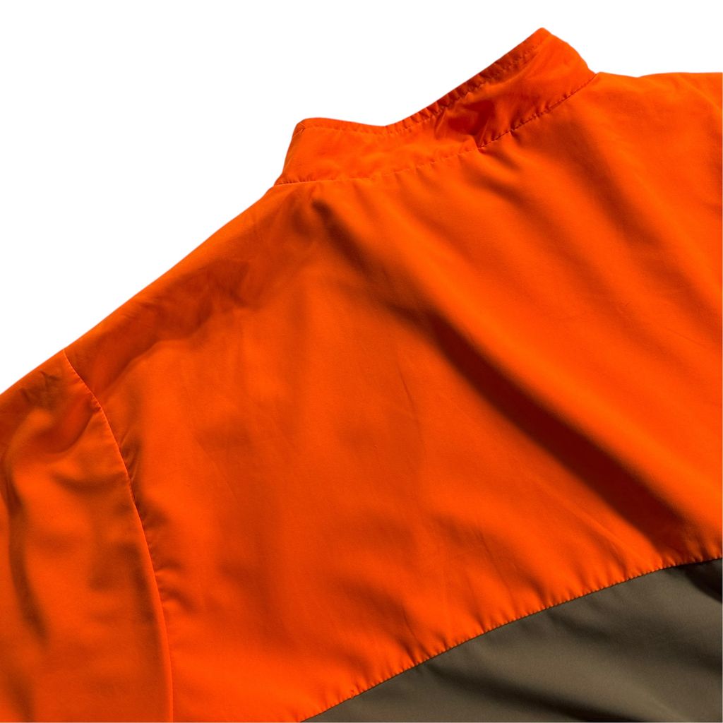 【USED】Cabela's Quilted Half-Zip Pullover Jacket Orange x Brown XL / カベラス キルティング ハーフジップ プルオーバー ジャケット ハンティング オリーブ ブラウン オレンジ アウトドア