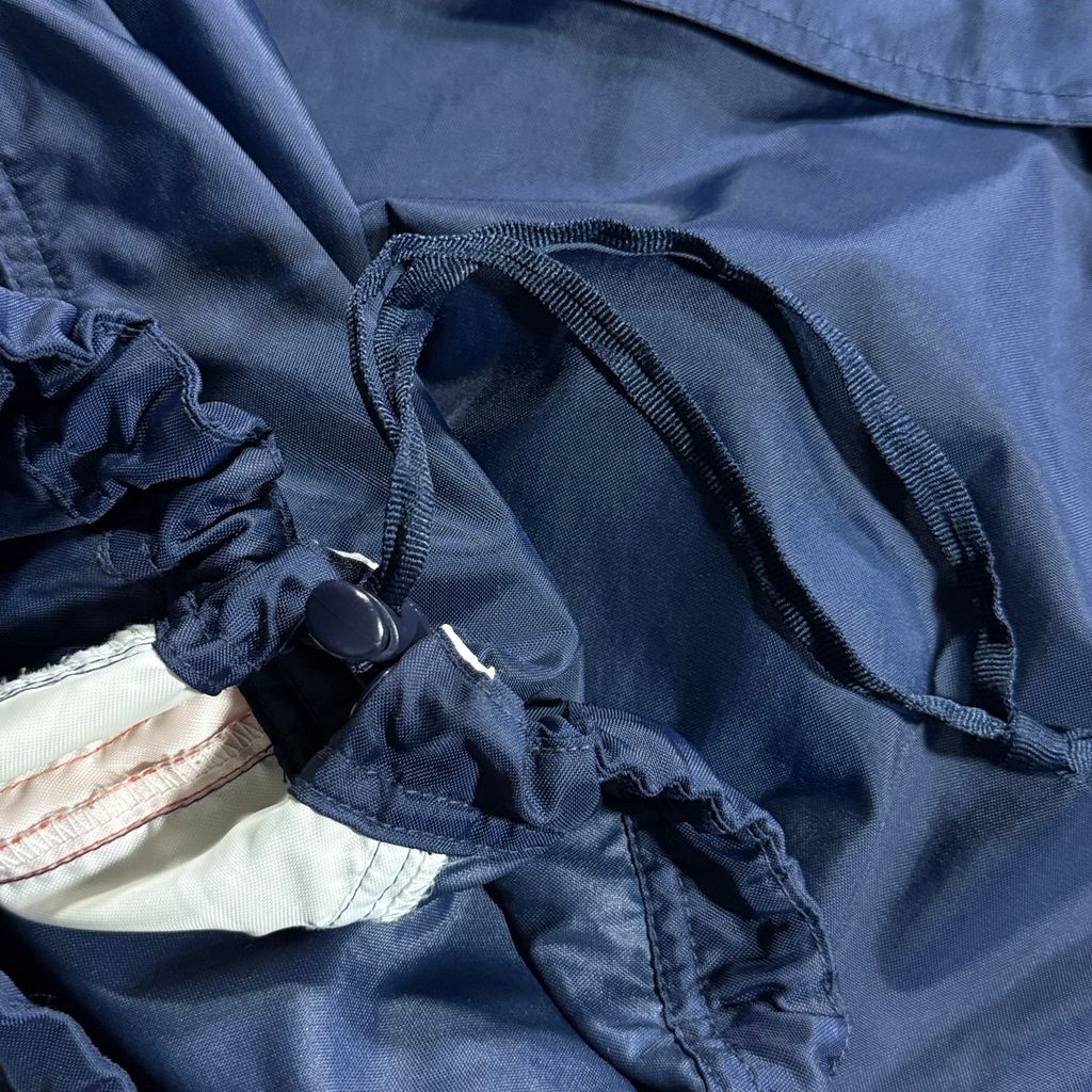 【USED】00s NIKE Hooded Nylon Pullover Jacket Navy x Orange L / ナイキ フーデッド ナイロン プルオーバー ジャケット アノラック パーカー 刺繍 紺 オレンジ 00年代