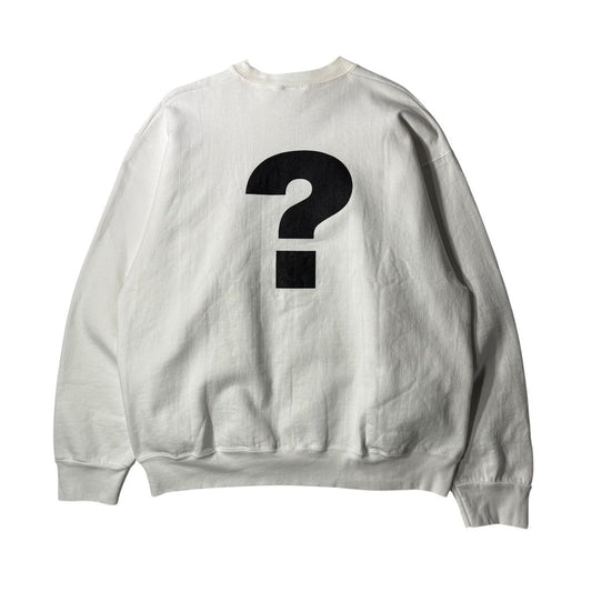 【USED】90s USA製 MOE MALONE'S HIP HOP SHOP Sweat White L / モーリスマローン ヒップホップショップ スウェット トレーナー ホワイト USA製 90年代 ヴィンテージ 古着