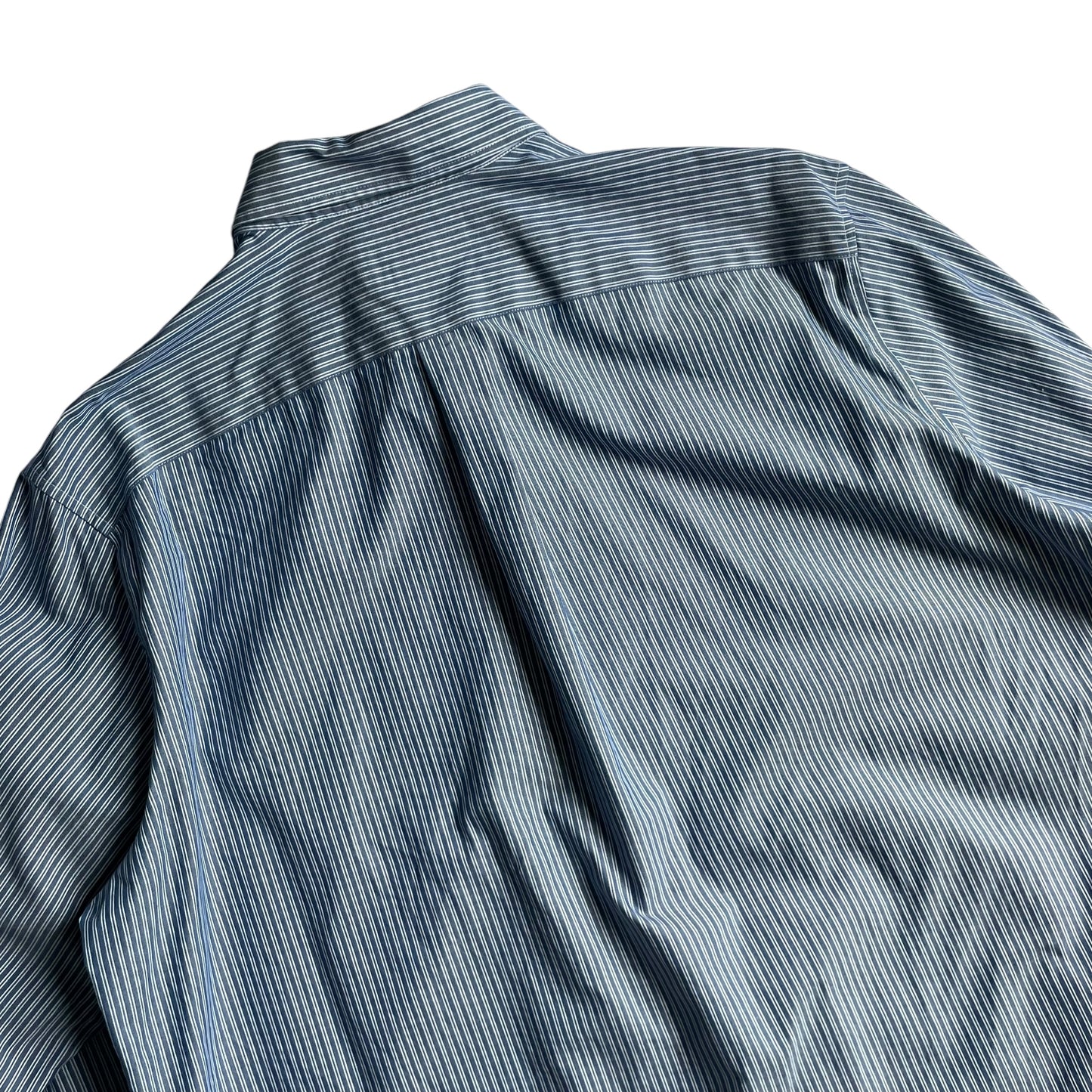 Eddie Bauer Cotton Stripe L/SL BD Shirt Wrinkle Resistant Relaxed Fit