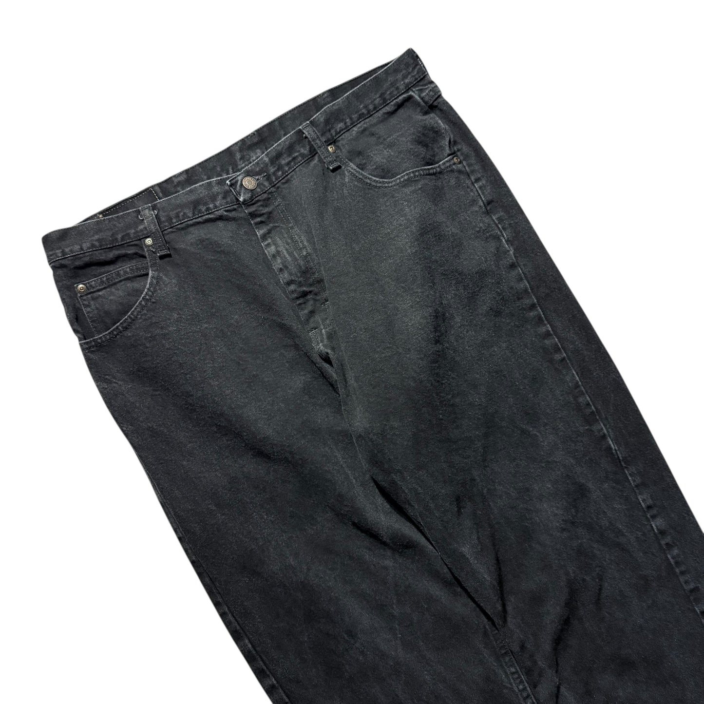 【USED】Wrangler 5 Pocket Black Denim Pants 38×32