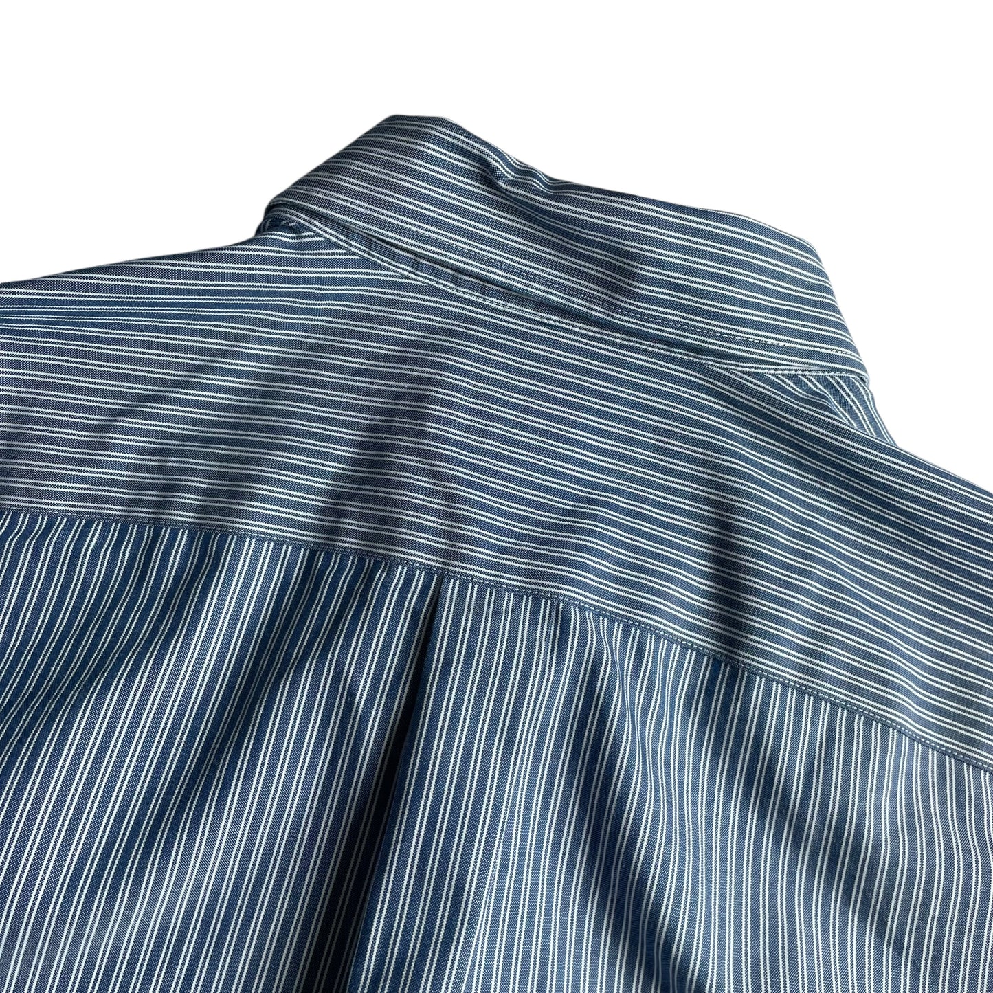 Eddie Bauer Cotton Stripe L/SL BD Shirt Wrinkle Resistant Relaxed Fit