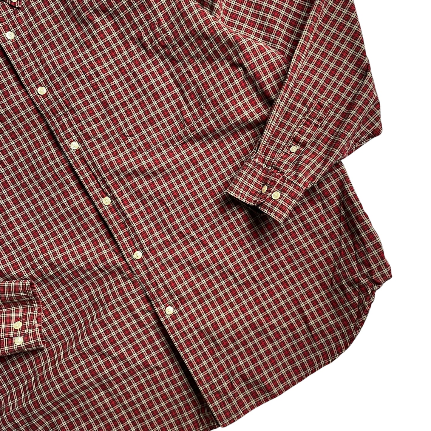 Eddie Bauer Check L/SL Cotton BD Shirt