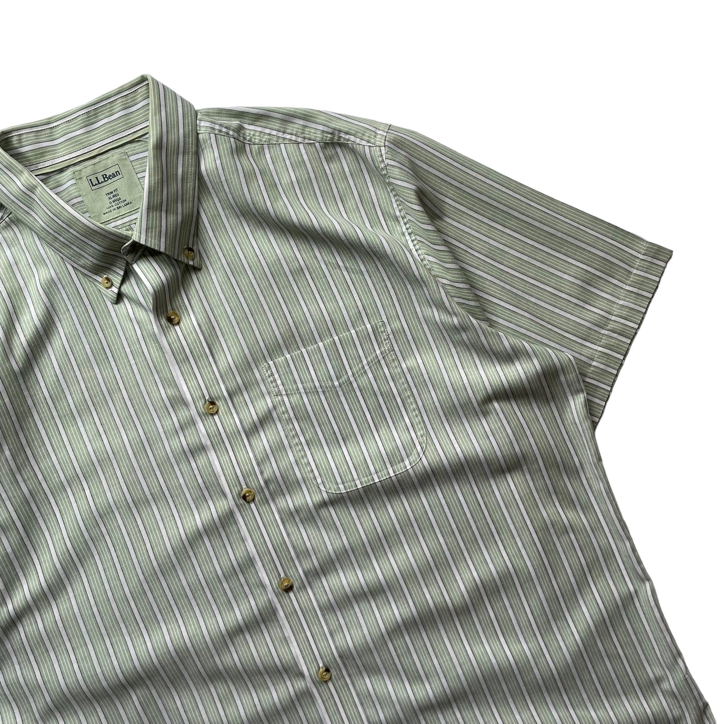 L.L. Bean Stripe BD S/SL Shirt
