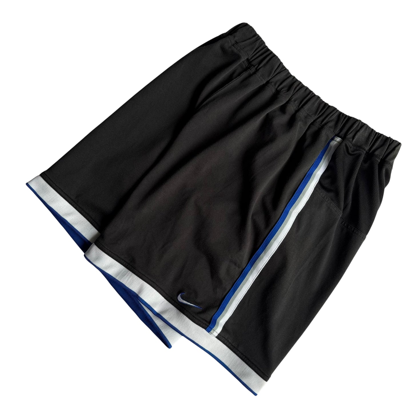 【USED】90s NIKE PENNY 1CENT LOGO BASKET BALL SHORTS ANFERNEE HARDAWAY NBA バスパン ナイキ ペニー XXLサイズ 黒青