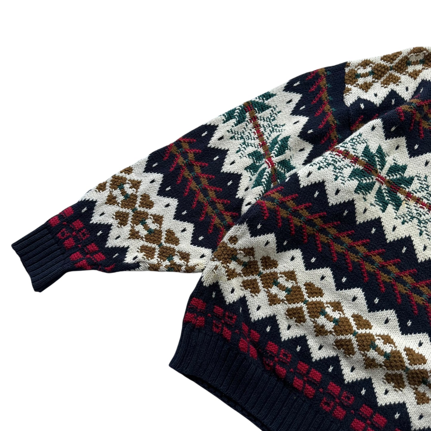 【USED】Eddie Bauer Made in USA Cotton Sweater