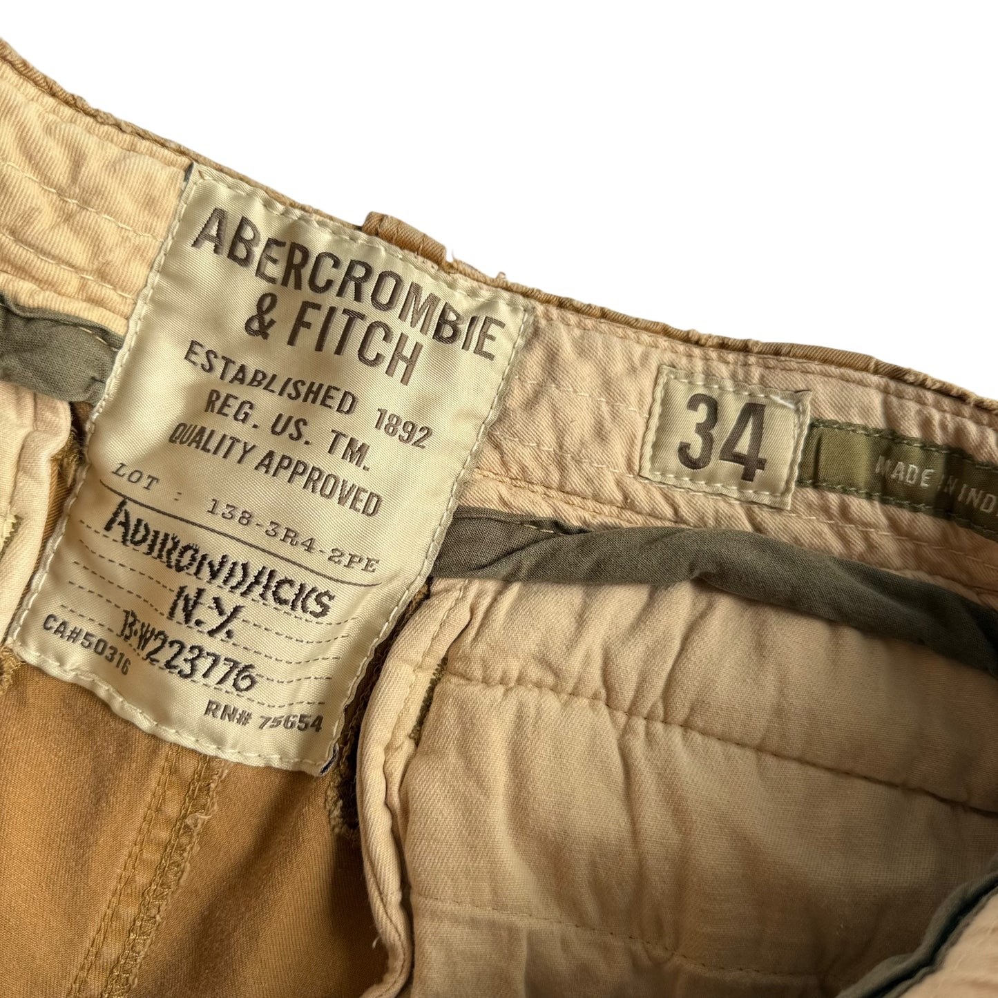 【USED】ABERCROMBIE&FITCH CARGO SHORTS アバクロ カーゴショーツ ハーフパンツ 34インチ