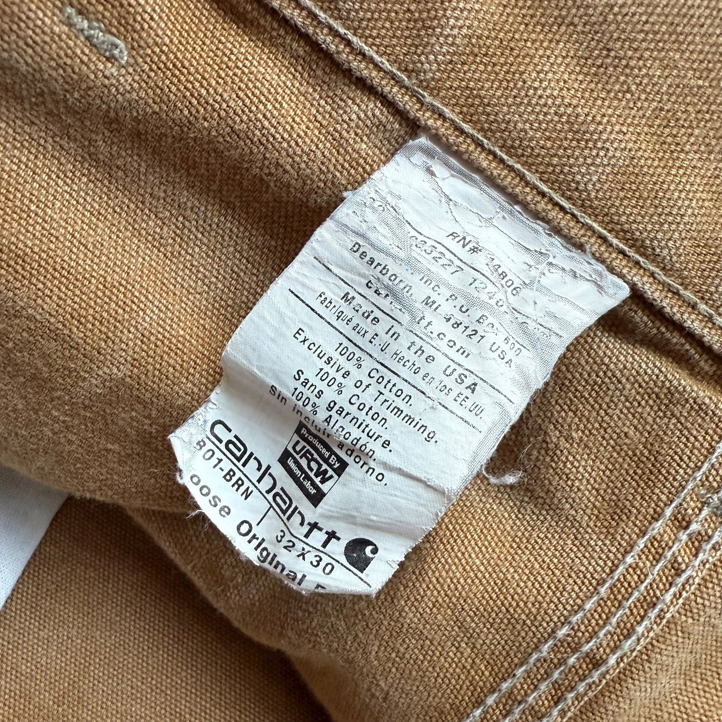 【USED】Carhartt Double Knee Duck Painter Pants/Made in USA