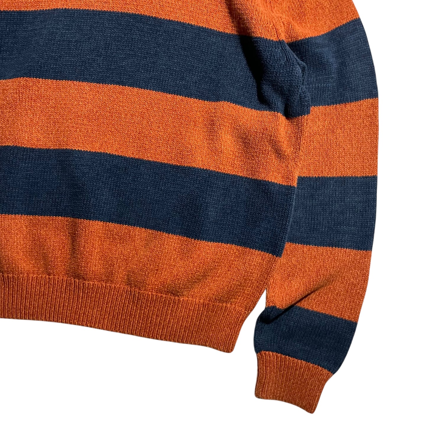 【USED】Chaps Half Zip Border Sweater
