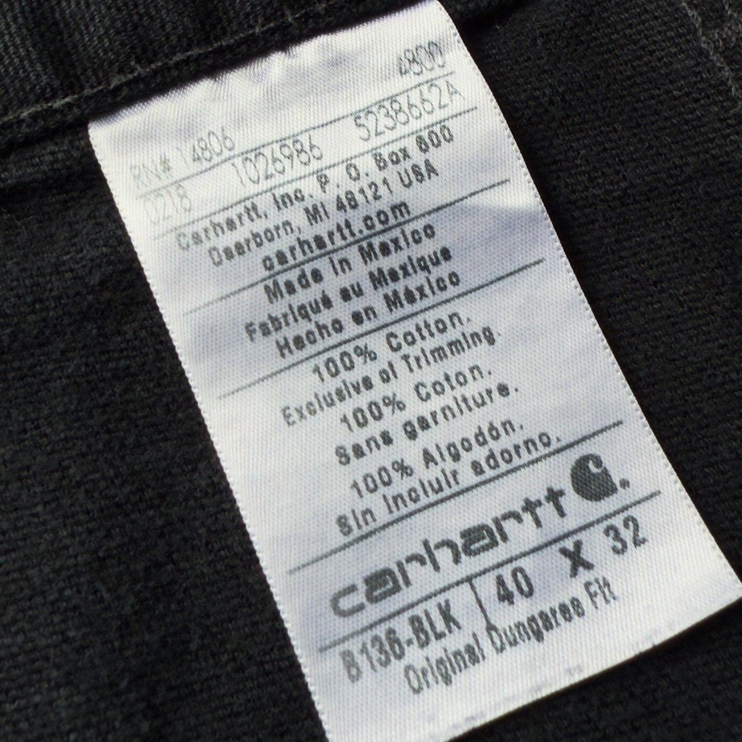 【USED】Carhartt Original Dungaree Fit Double Knee Painter Pants