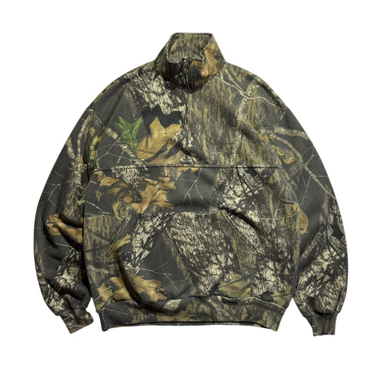 【USED】Jerzees Realtree Half Zip Sweat