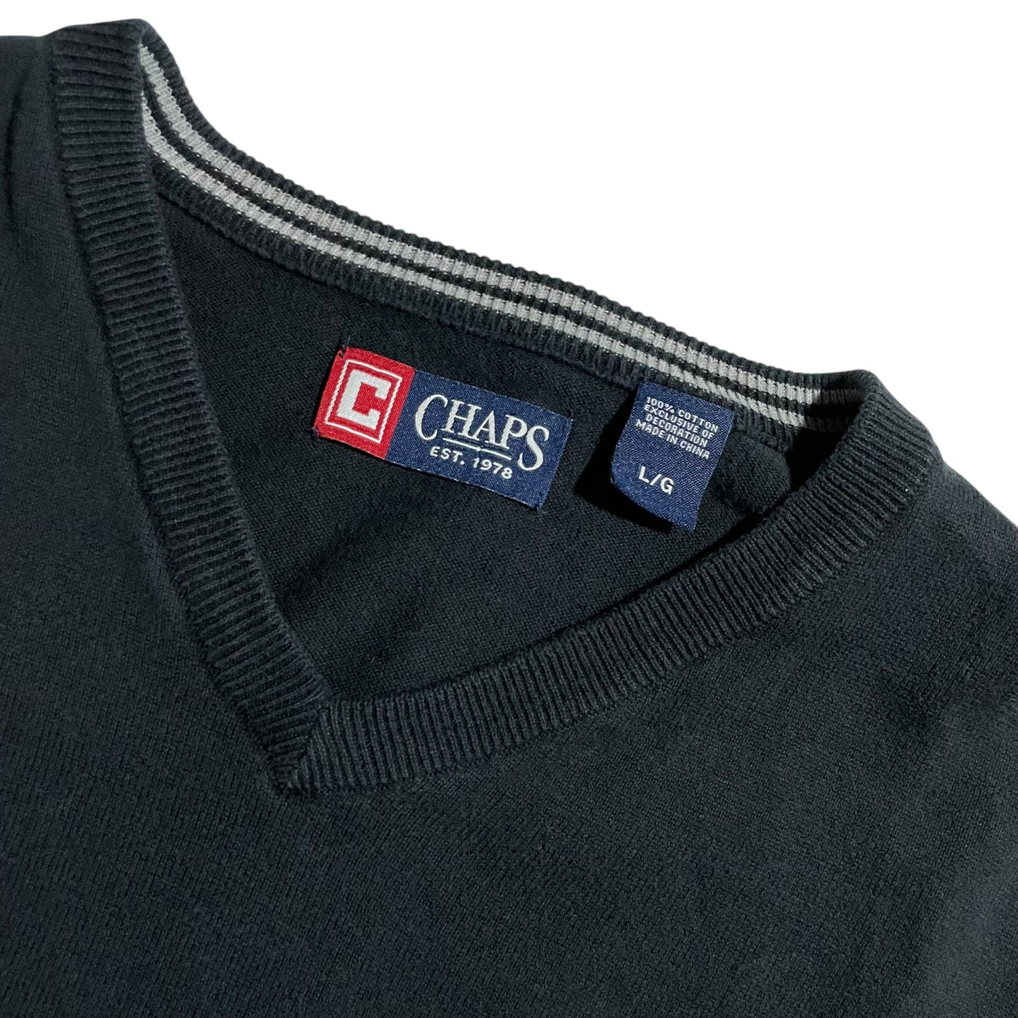 【USED】Chaps V-Neck  Knit Vest