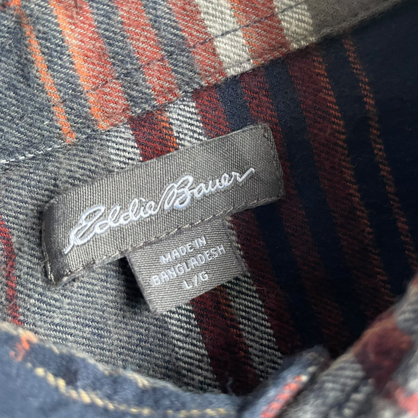 Eddie Bauer Cotton Check L/SL Flannel Shirt