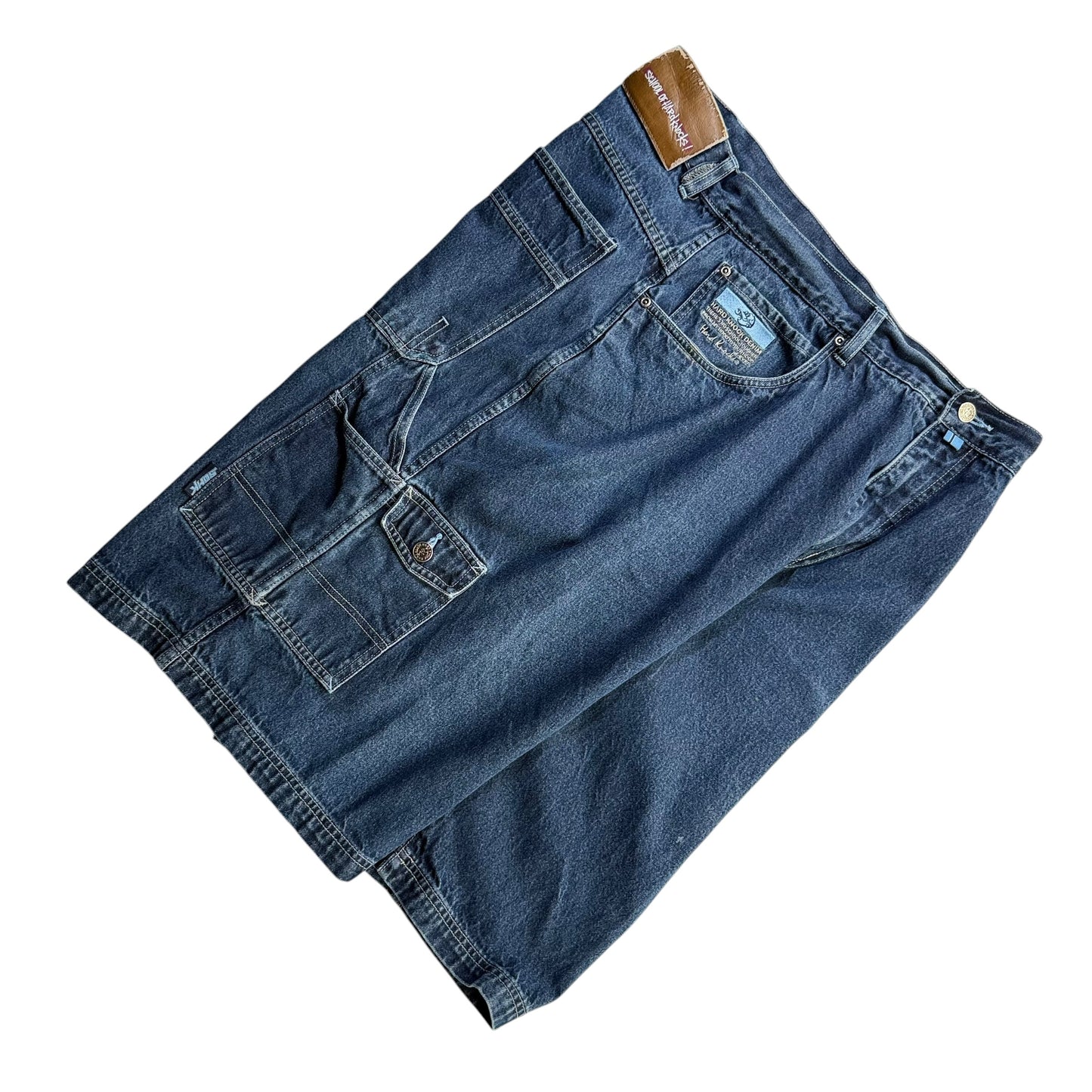 【USED】SOHK School of Hard Knocks スクールオブハードノックス Denim Painter Shorts バギーパンツ ショーツ  38インチ