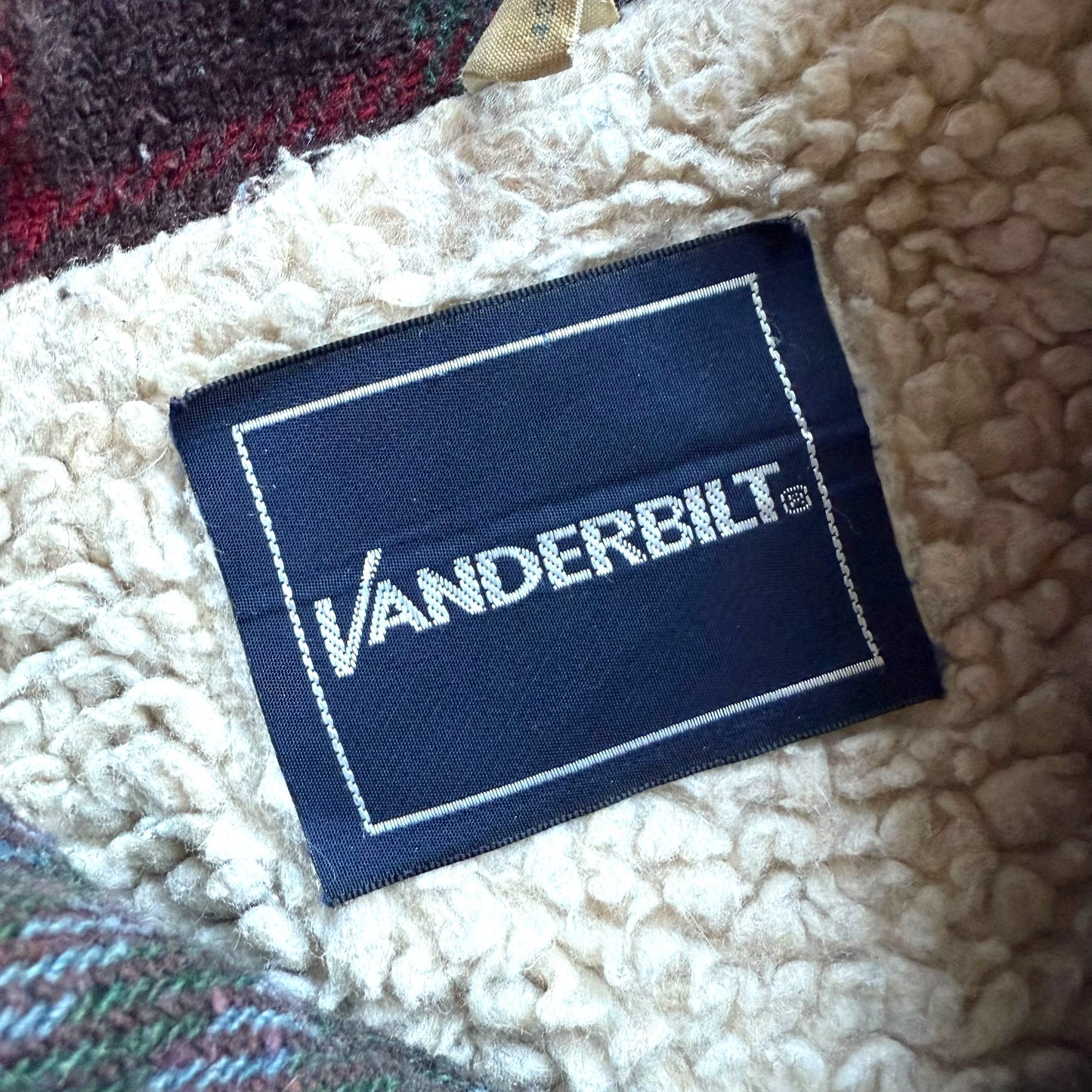 【USED】Vanderbilt Boa Liner Shirt  Jacket Made in USA