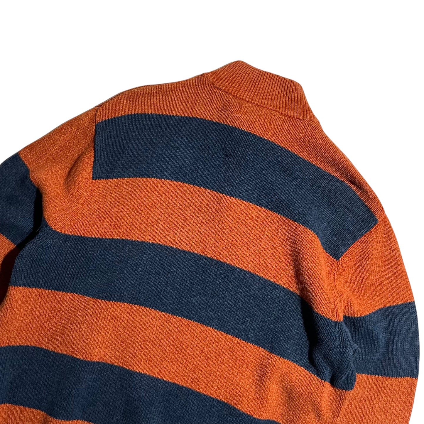 【USED】Chaps Half Zip Border Sweater
