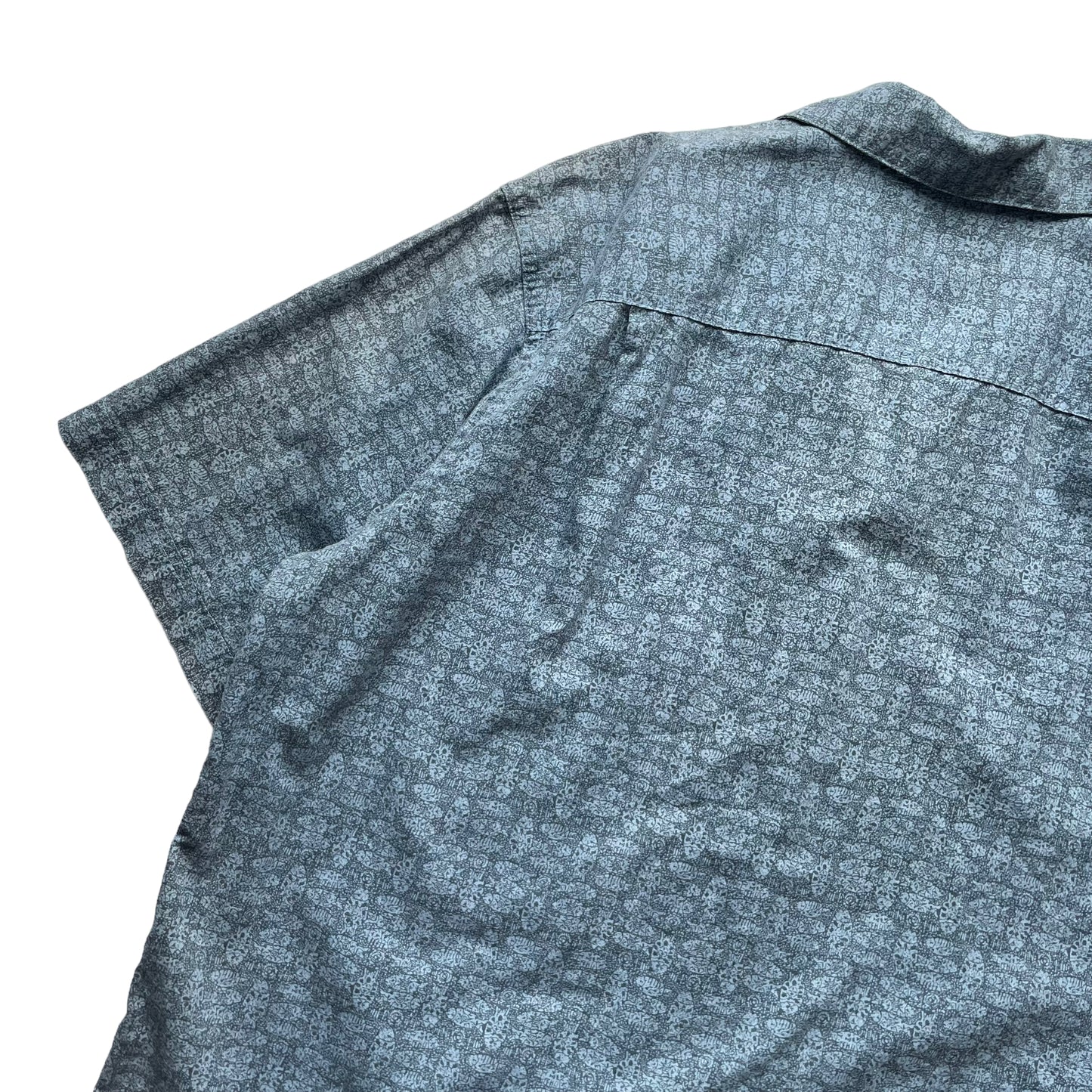 L.L. Bean All Over Print Open Collar Shirt
