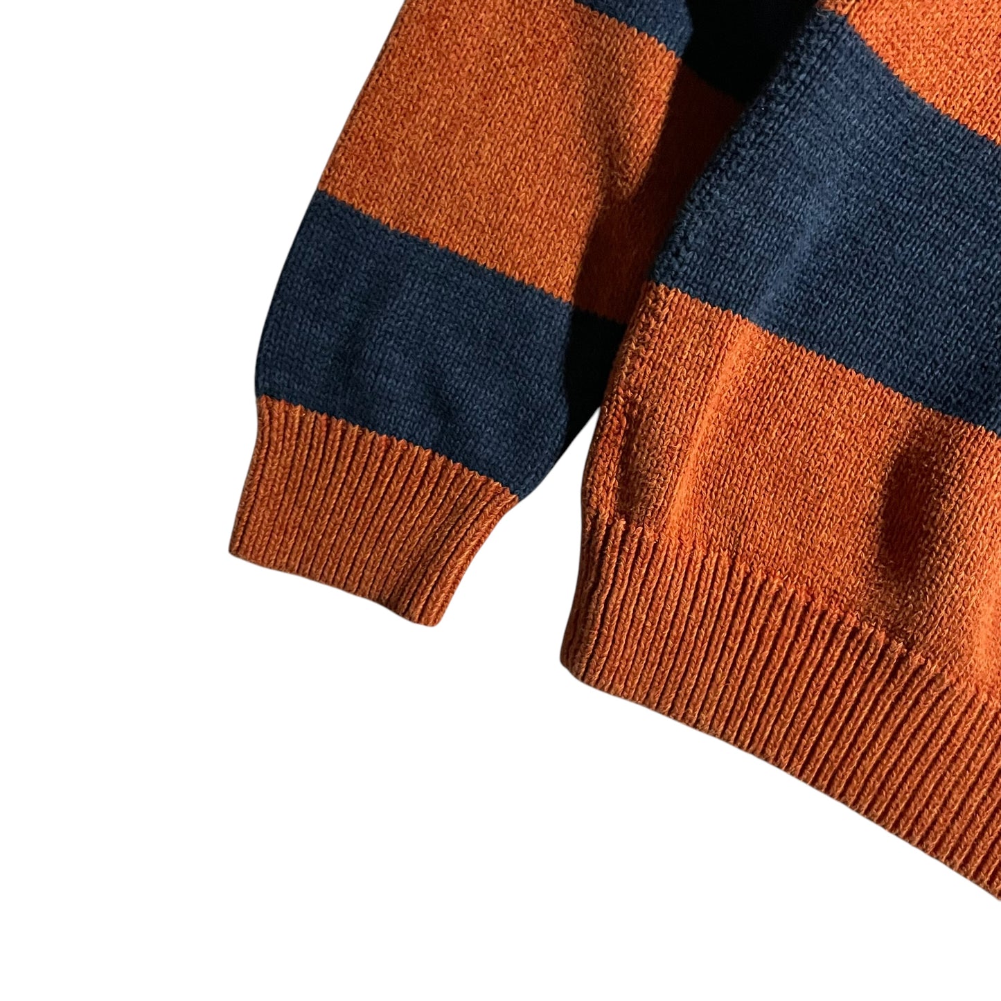 【USED】Chaps Half Zip Border Sweater