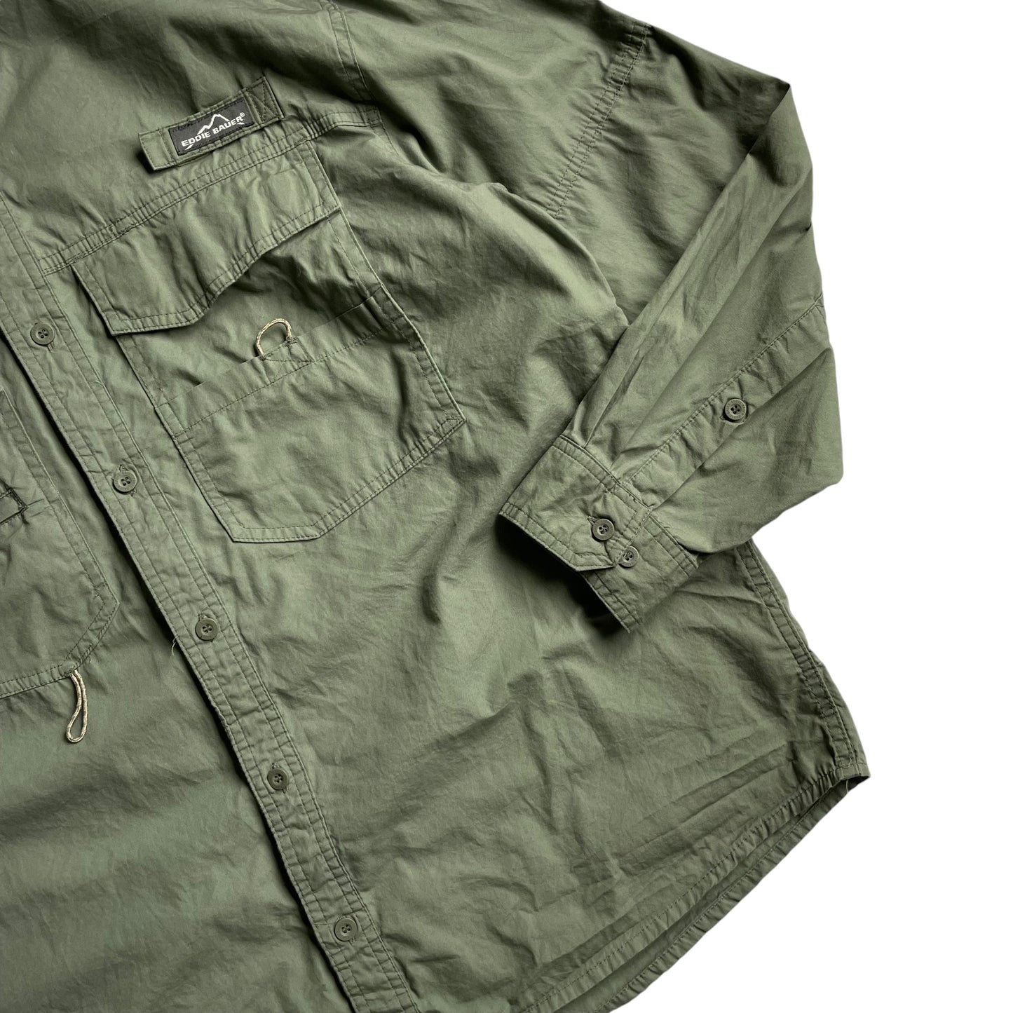 Eddie Bauer RS&M Consultants Logo L/SL Fishing Shirt