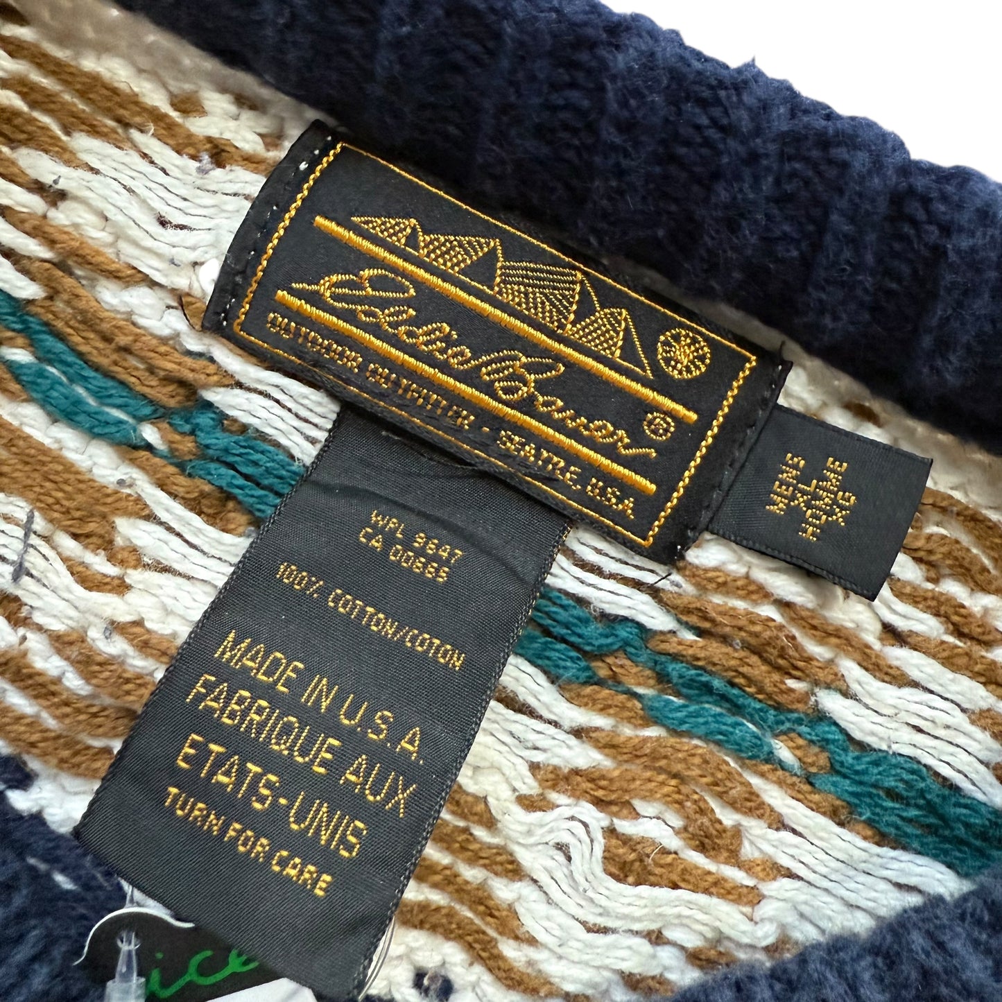 【USED】Eddie Bauer Made in USA Cotton Sweater