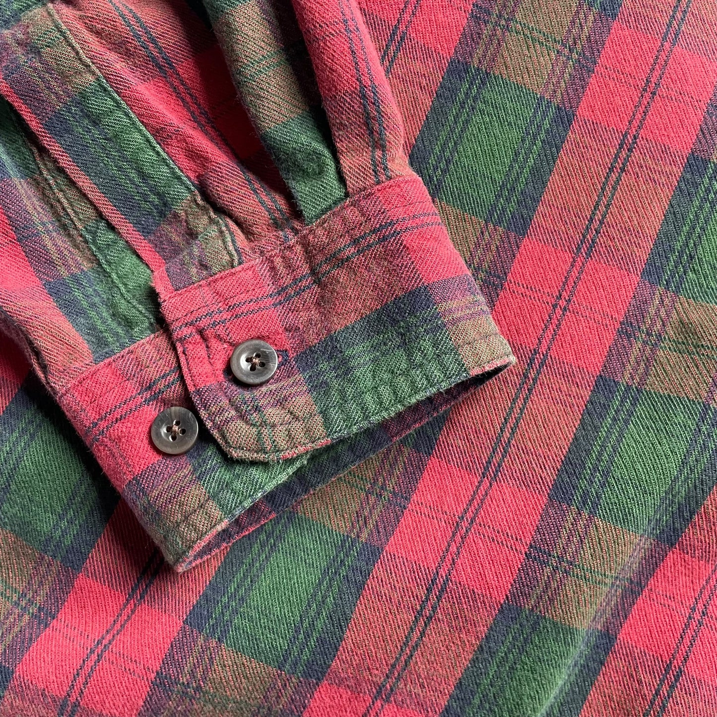 L.L. Bean Cotton Check L/SL Flannel BD Shirt