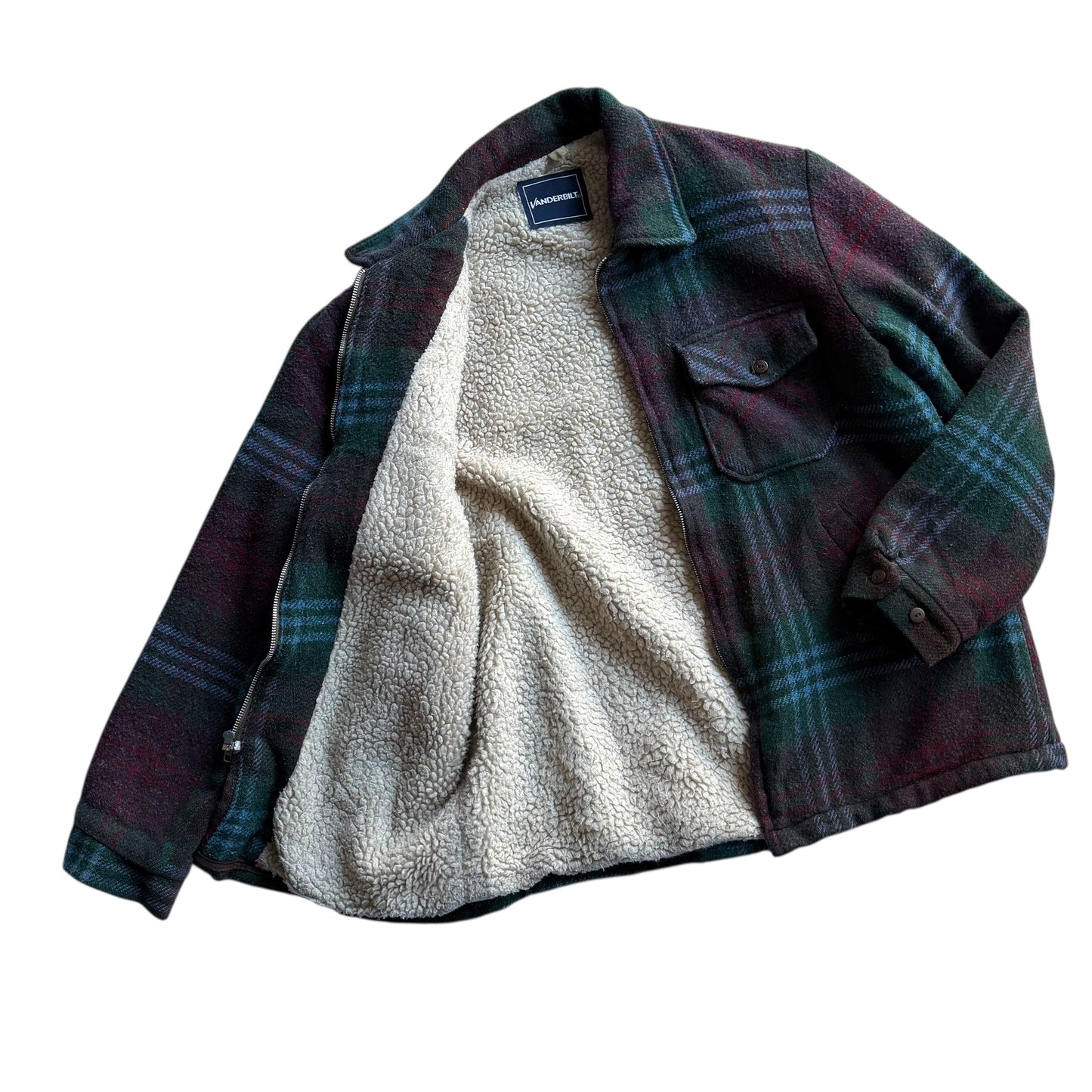 【USED】Vanderbilt Boa Liner Shirt  Jacket Made in USA