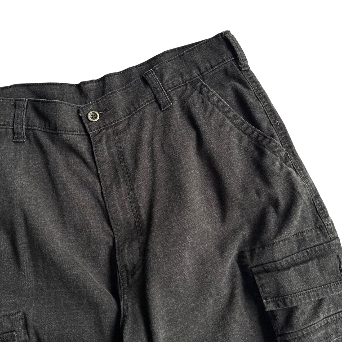 【USED】LEVI'S リーバイス BLACK DENIM CARGO SHORTS カーゴショーツ ハーフパンツ ブラックデニム W36