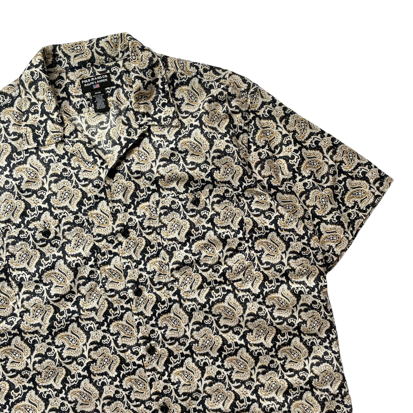 Polo Jeans Paisley Open Collar Shirt