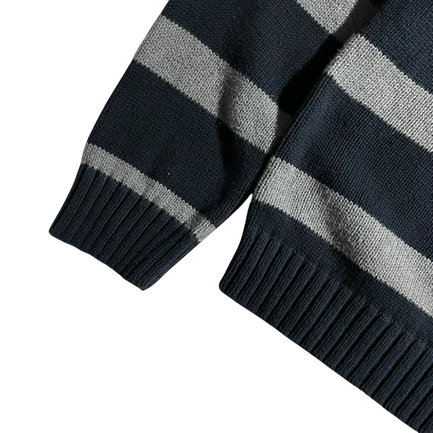 【USED】Chaps Half Zip Border Sweater