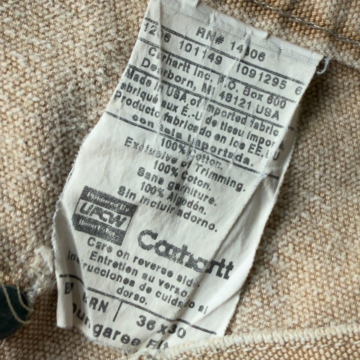 【USED】Carhartt Original Dungaree Fit Double Knee Painter Pants