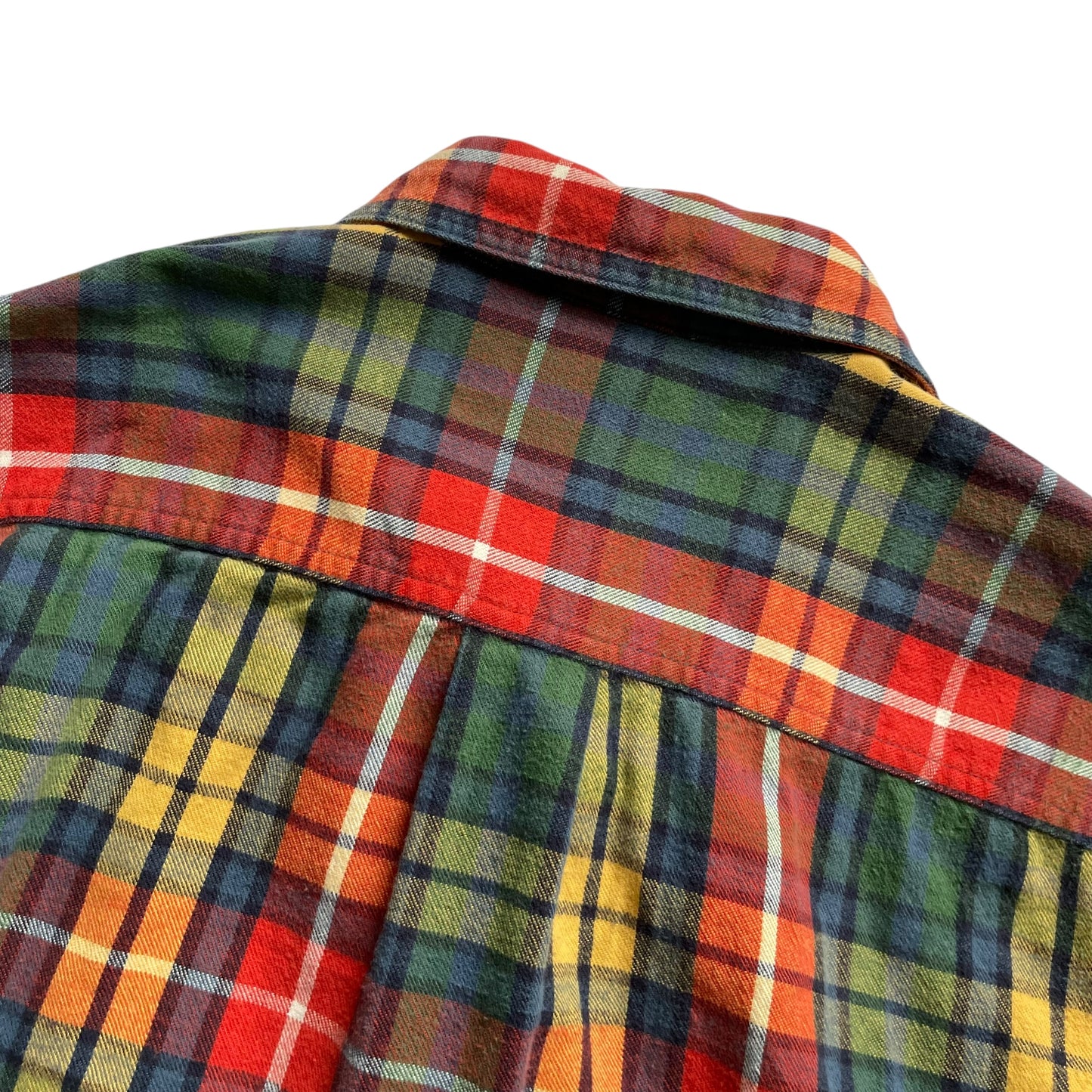 L.L. Bean Multicolor Check L/SL Cotton BD Shirt