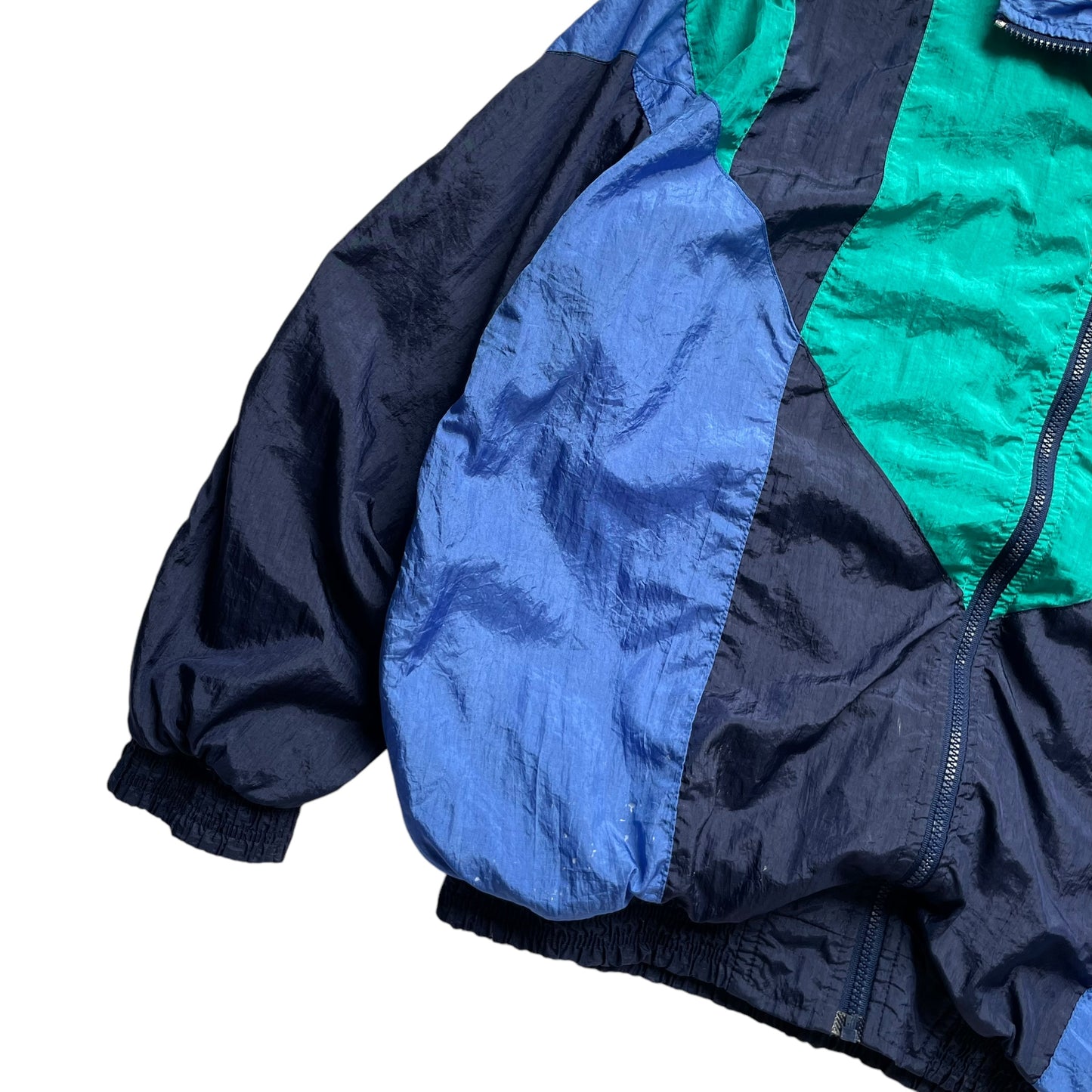 90s Visor Multicolor Nylon Track Jacket