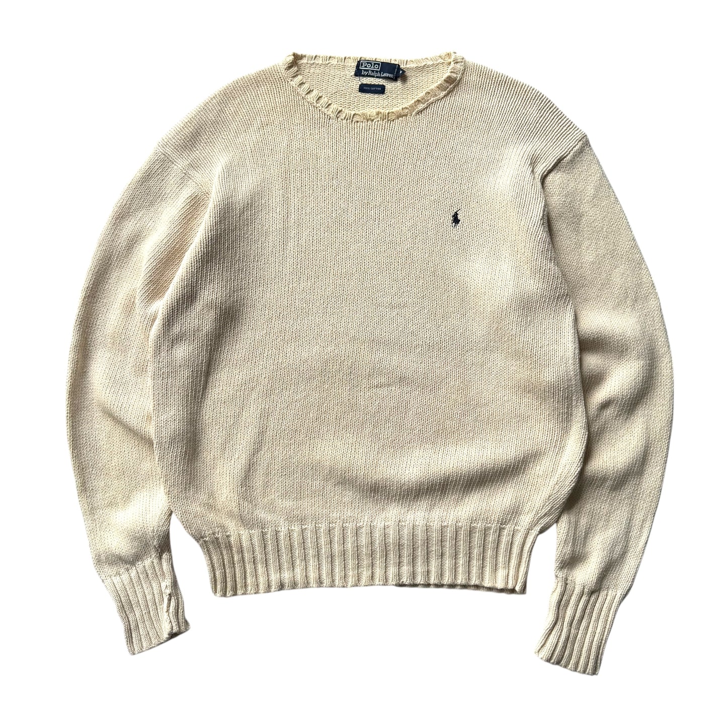 【USED】Polo by Ralph Lauren Crewneck Cotton Sweater