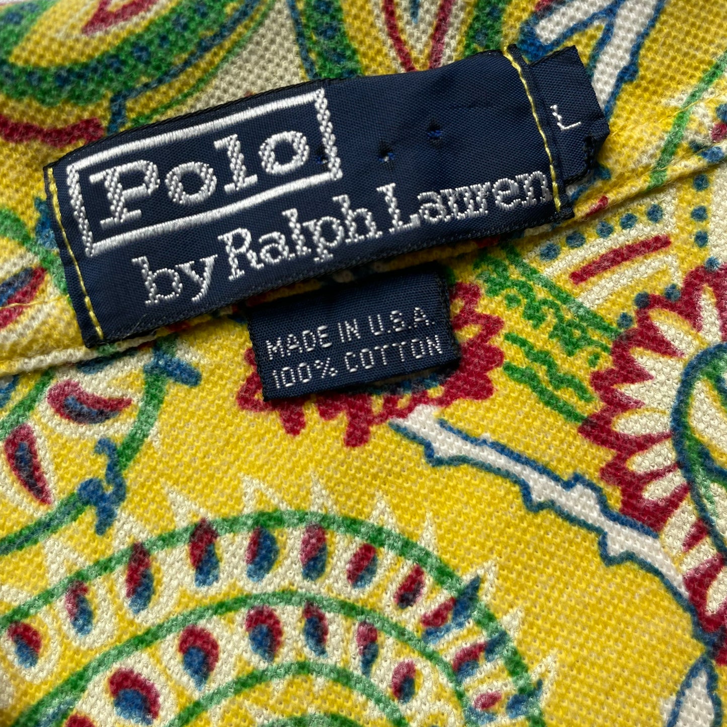 Polo by Ralph Lauren S/SL Paisley Polo Shirt/Made in USA