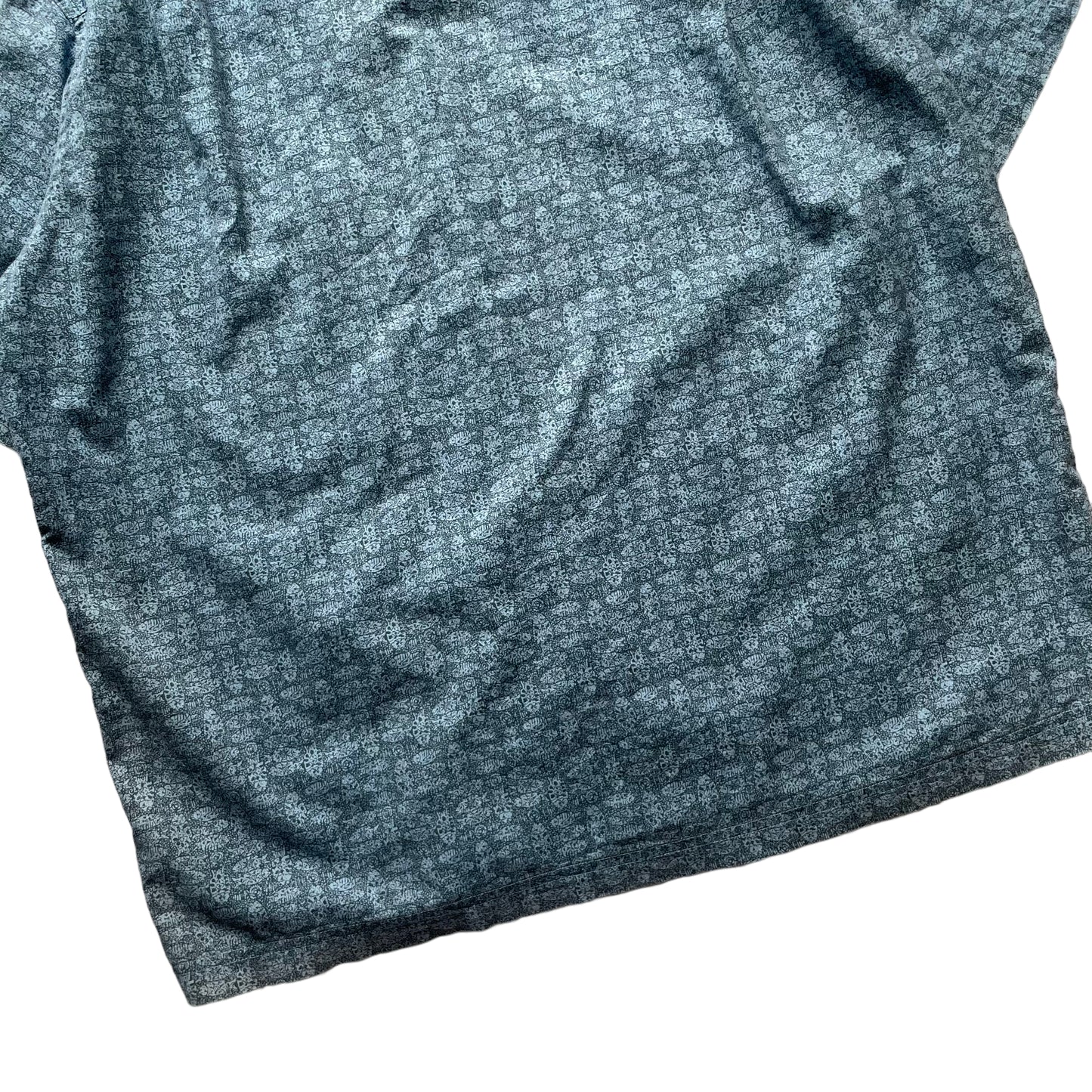 L.L. Bean All Over Print Open Collar Shirt