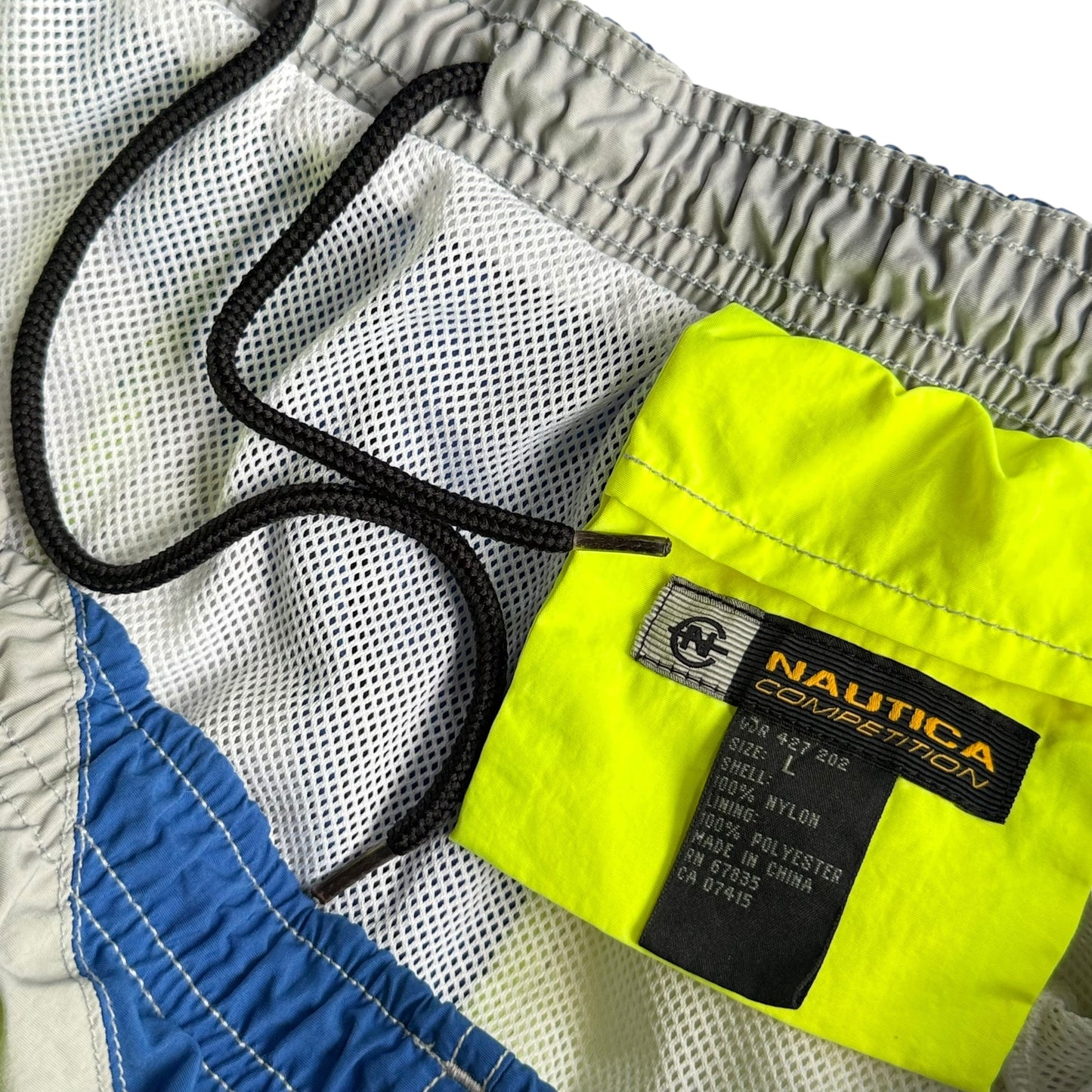 【USED】NAUTICA COMPETITION ノーティカ NYLON SHORTS ナイロンショーツ ハーフパンツ スイムトランク Lサイズ