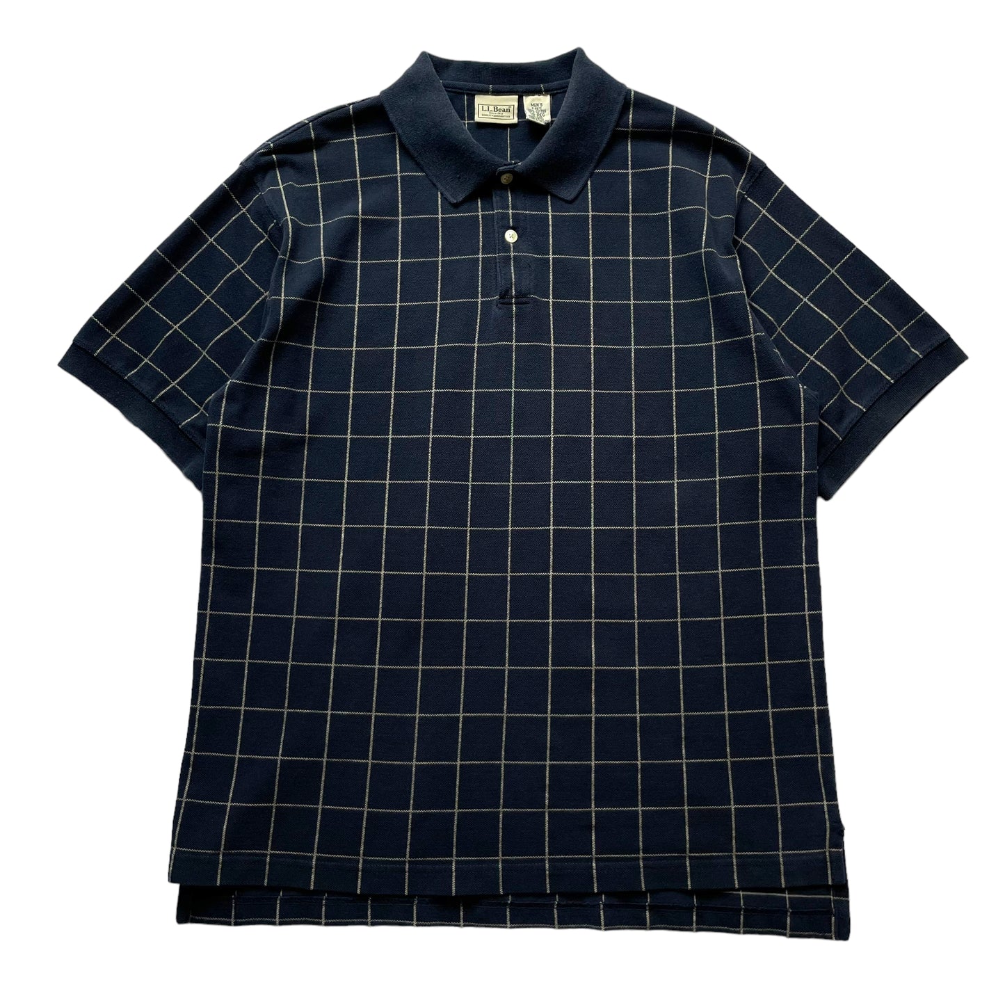 L.L. Bean Window Pen Check S/SL Polo Shirt