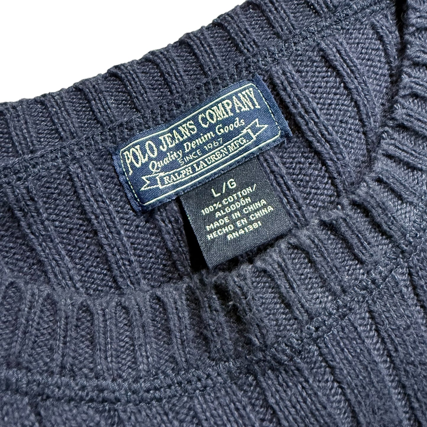 【USED】Polo Jeans Company Crewneck Cotton Sweater