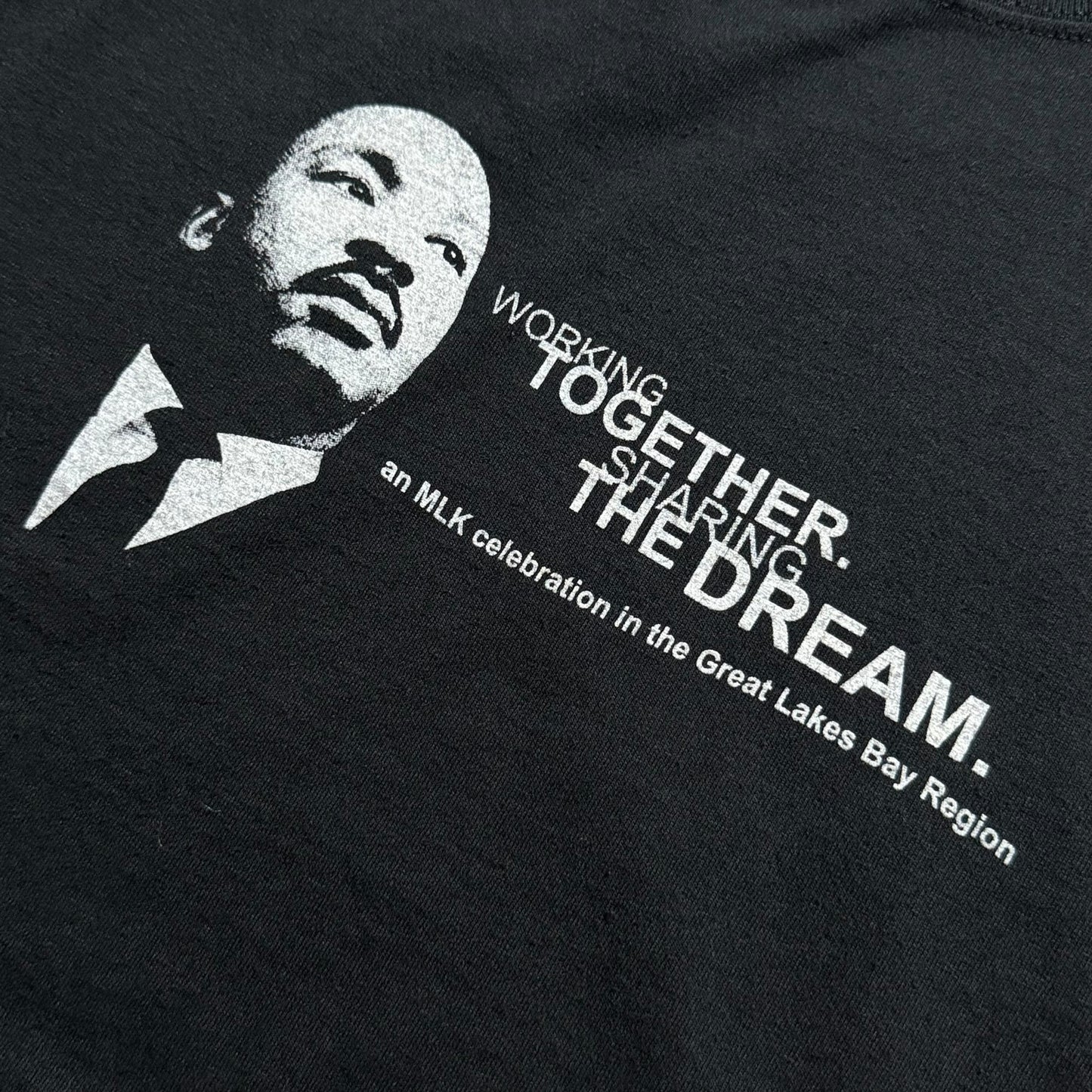 【USED】Jerzees ジャージーズ Martin Luther King, Jr S/SL Tee キング牧師 RMK記念式典 ブラック 2XL