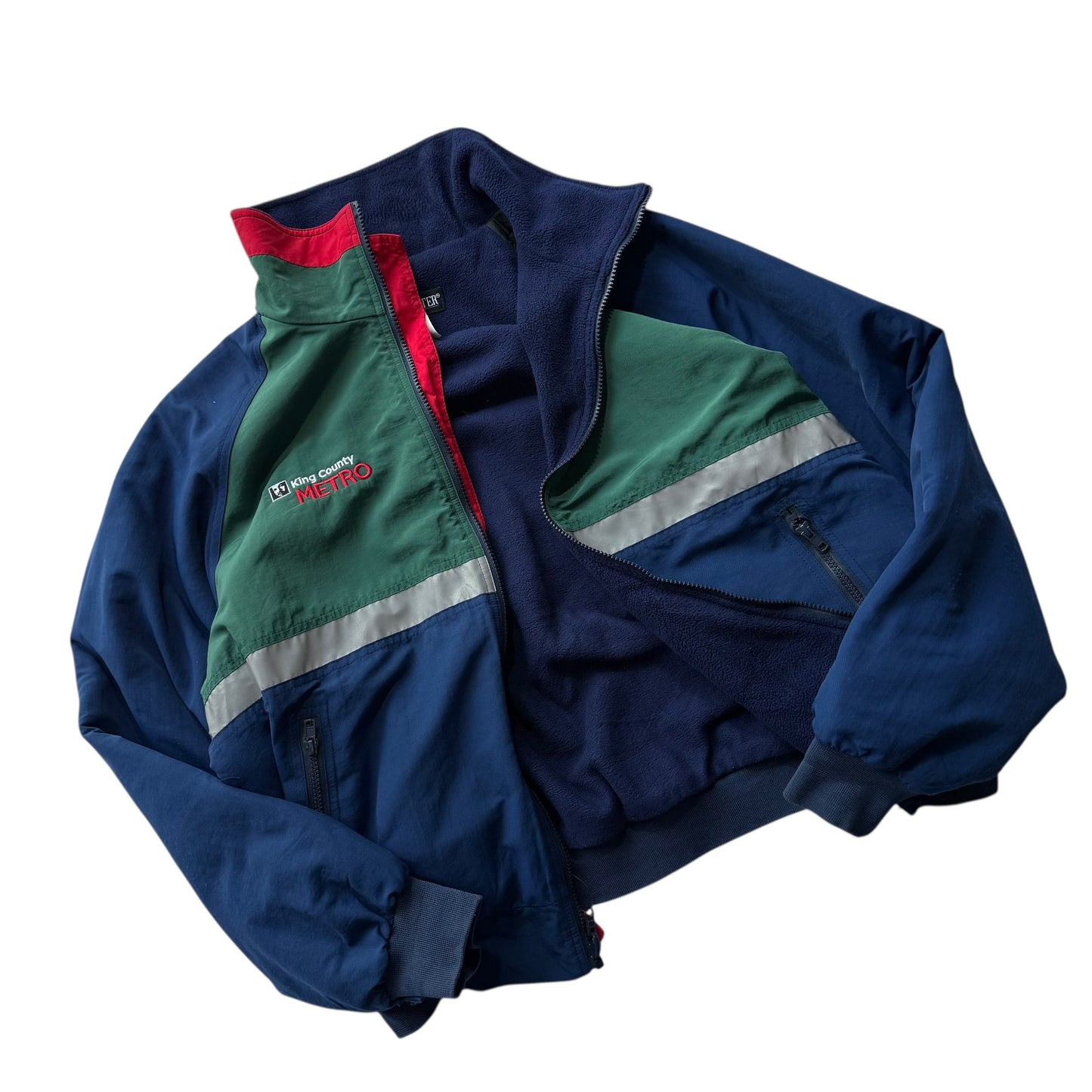 【USED】Sports Master King County Metro Uniform Jacket Made in USA