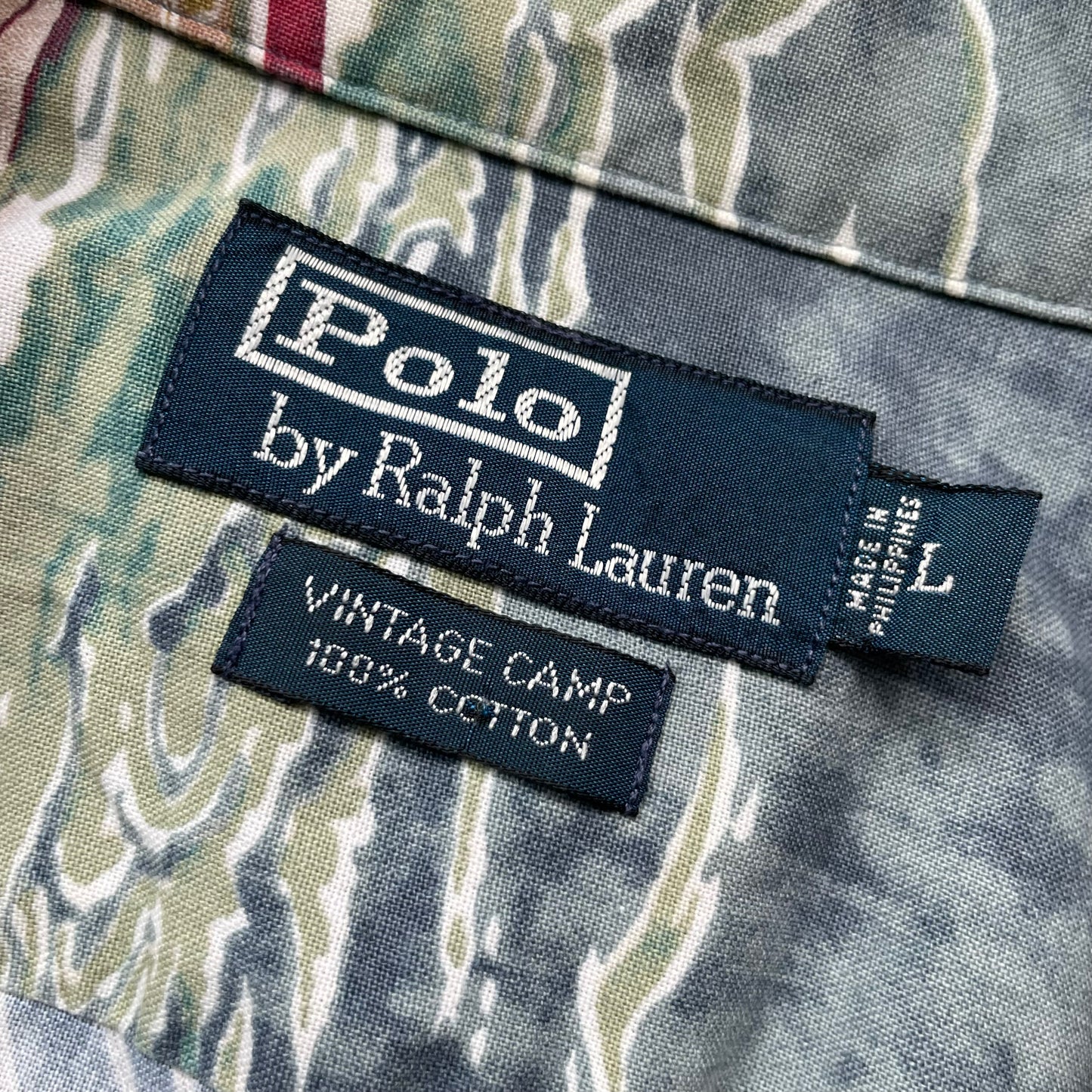 Polo by Ralph Lauren Open Collar Shirt "Vintage Camp”